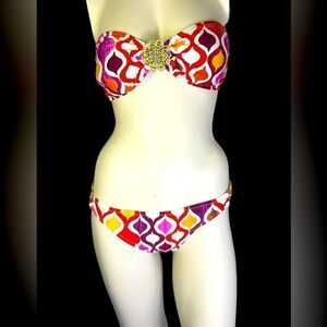 Trina Turk Ogee Bikini 👙 Excellent Pre-Owned Condition Size 8